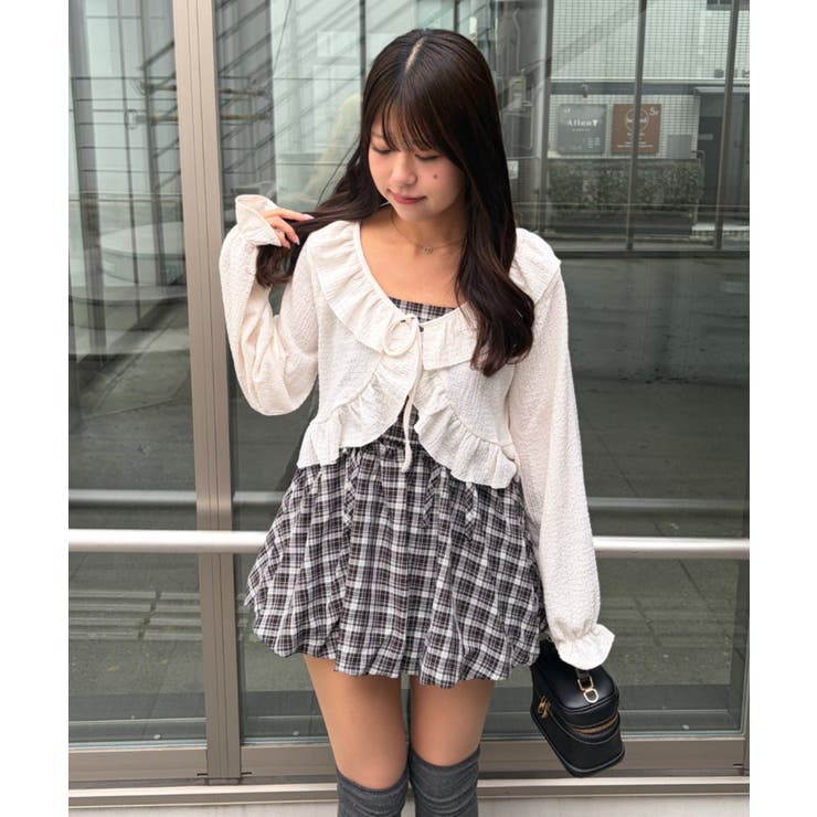 ラッフルボレロカーディガン | RMAF　NICE CLAUP / OLIVE des OLIVE | 詳細画像2 