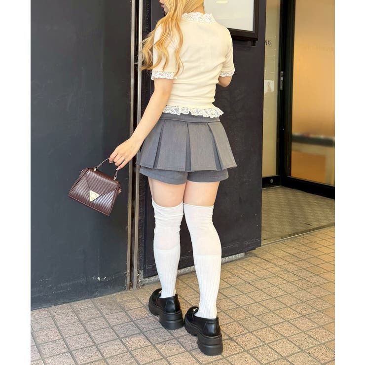 レースリボン付テレコプルオーバー | NICE CLAUP / OLIVE des OLIVE　OUTLET | 詳細画像9 