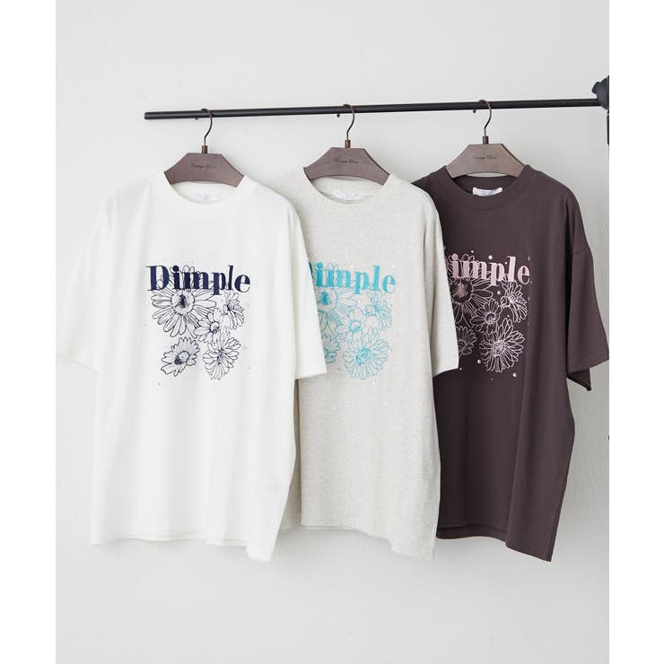 花刺繍×ラインストーンTシャツ | NICE CLAUP / OLIVE des OLIVE　OUTLET | 詳細画像14 