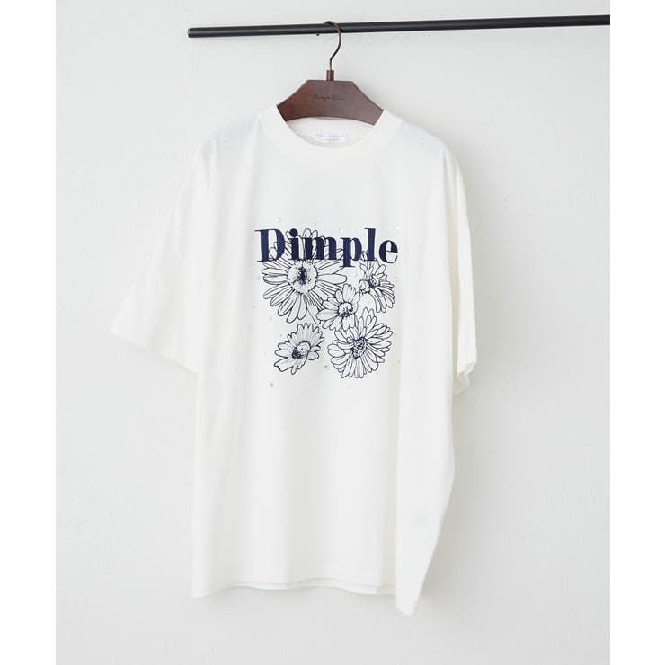 花刺繍×ラインストーンTシャツ | NICE CLAUP / OLIVE des OLIVE　OUTLET | 詳細画像15 