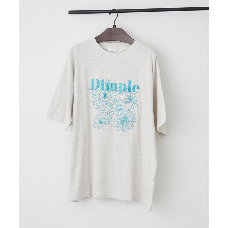 花刺繍×ラインストーンTシャツ | NICE CLAUP / OLIVE des OLIVE　OUTLET | 詳細画像16 