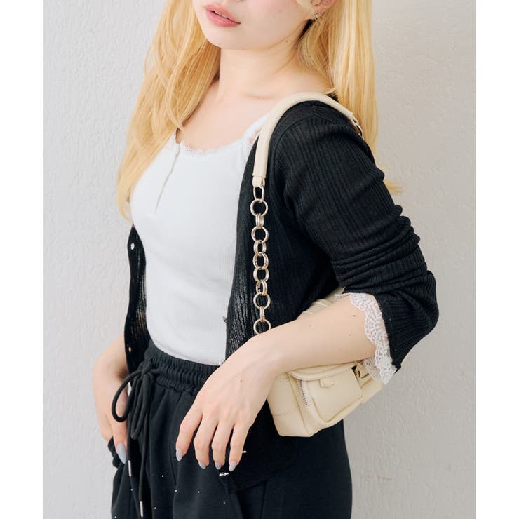 ヘンリーレース付キャミ | NICE CLAUP / OLIVE des OLIVE　OUTLET | 詳細画像4 