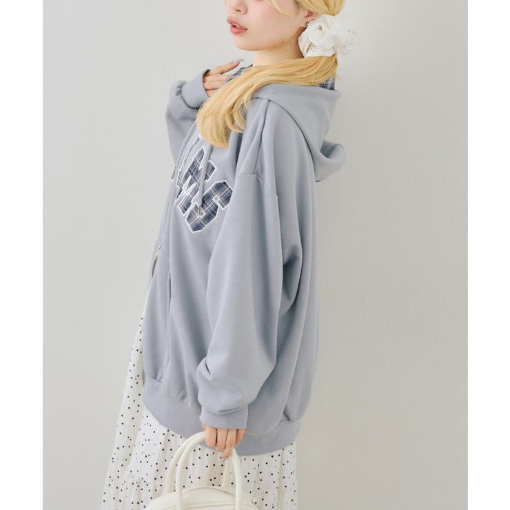 配色BIGロゴZIPパーカー | NICE CLAUP / OLIVE des OLIVE　OUTLET | 詳細画像17 