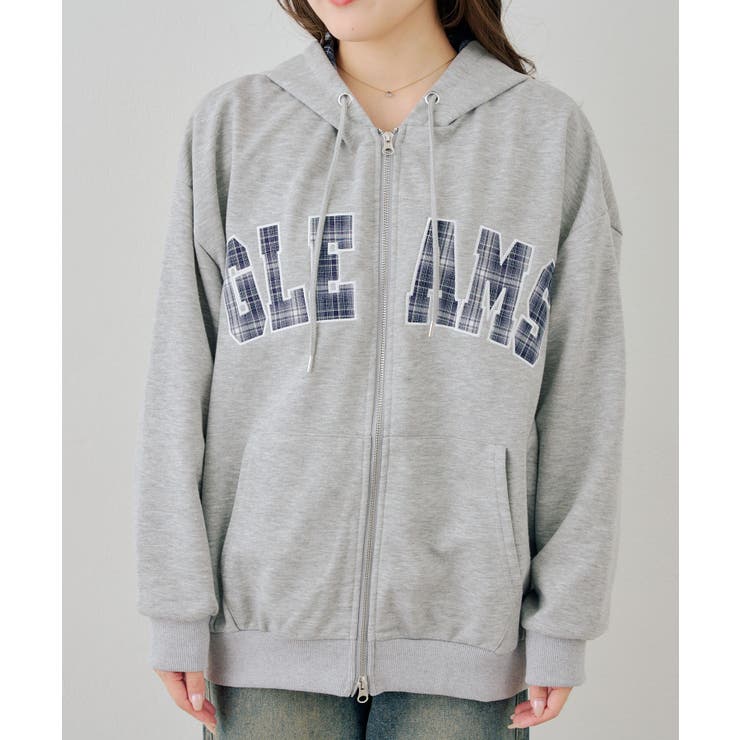 配色BIGロゴZIPパーカー | NICE CLAUP / OLIVE des OLIVE　OUTLET | 詳細画像33 