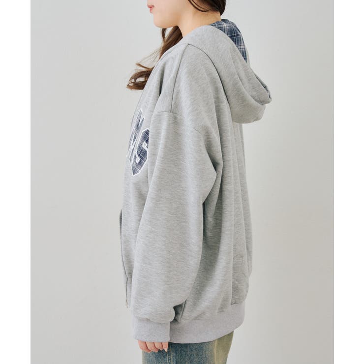 配色BIGロゴZIPパーカー | NICE CLAUP / OLIVE des OLIVE　OUTLET | 詳細画像34 