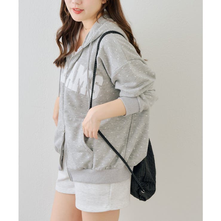 配色BIGロゴZIPパーカー | NICE CLAUP / OLIVE des OLIVE　OUTLET | 詳細画像47 
