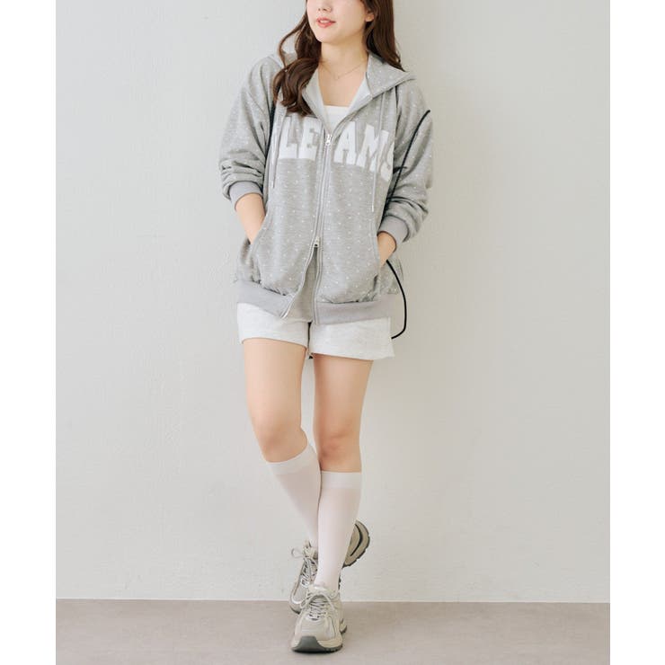 配色BIGロゴZIPパーカー[品番：NCLW0018296]｜NICE CLAUP / OLIVE des