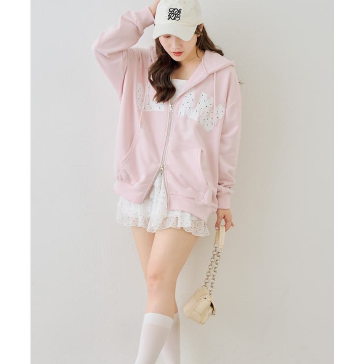 配色BIGロゴZIPパーカー | NICE CLAUP / OLIVE des OLIVE　OUTLET | 詳細画像55 