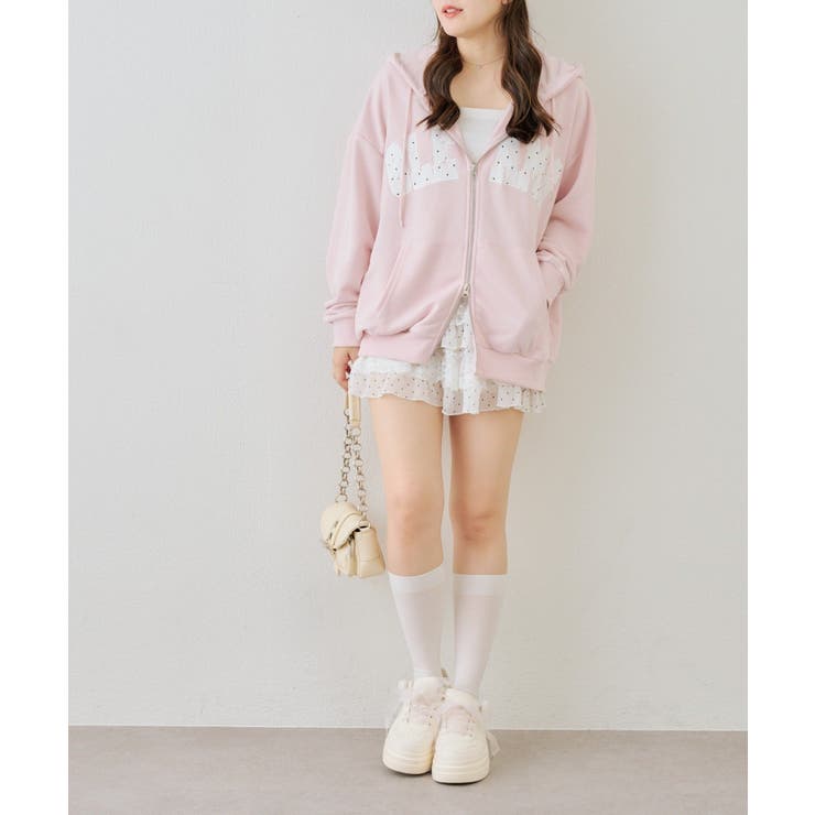 配色BIGロゴZIPパーカー | NICE CLAUP / OLIVE des OLIVE　OUTLET | 詳細画像56 