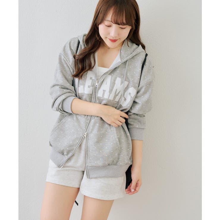 配色BIGロゴZIPパーカー[品番：NCLW0018296]｜NICE CLAUP / OLIVE des