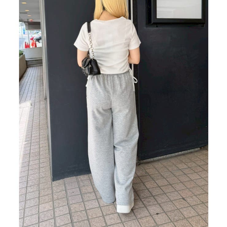 アソートラインストーンロゴ脇ギャザーTシャツ | NICE CLAUP / OLIVE des OLIVE　OUTLET | 詳細画像21 