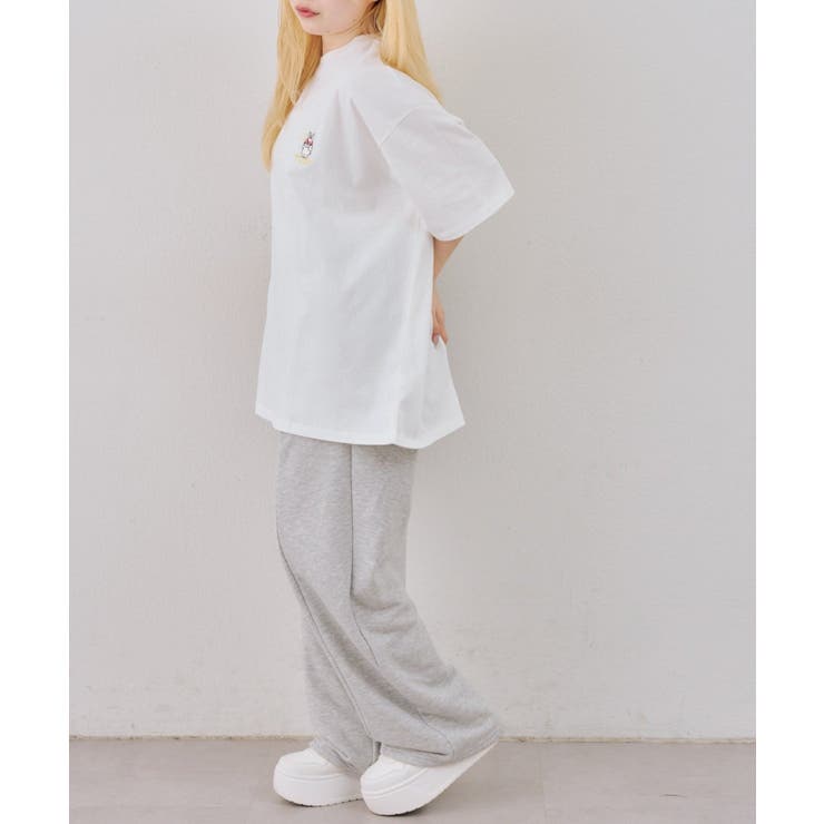 わちゃわちゃウサギ ビッグTシャツ | NICE CLAUP / OLIVE des OLIVE　OUTLET | 詳細画像5 