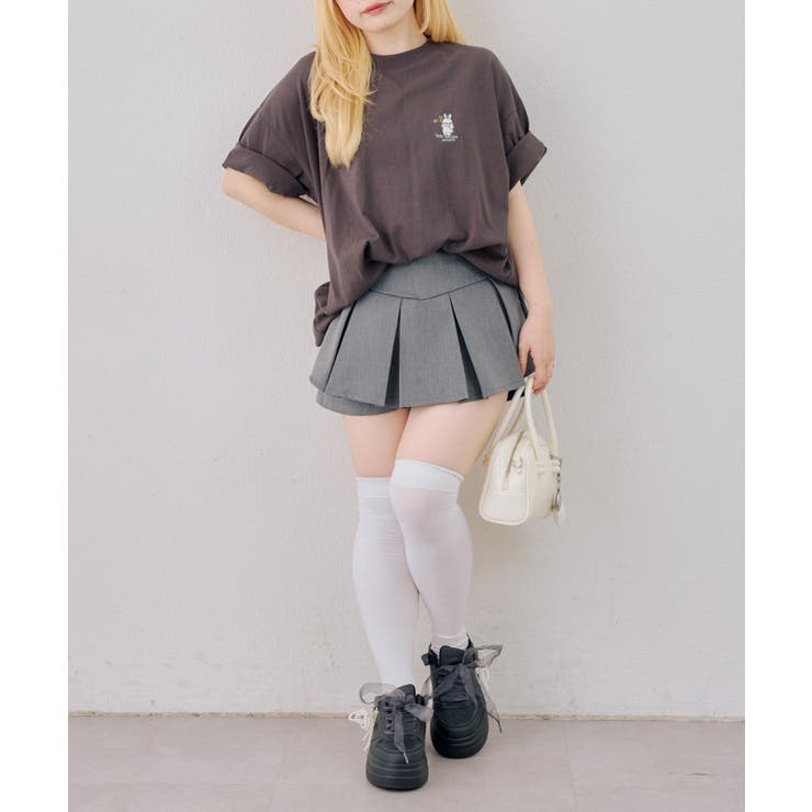 わちゃわちゃウサギ ビッグTシャツ | NICE CLAUP / OLIVE des OLIVE　OUTLET | 詳細画像8 