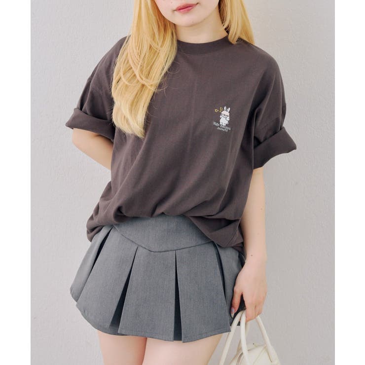 わちゃわちゃウサギ ビッグTシャツ | NICE CLAUP / OLIVE des OLIVE　OUTLET | 詳細画像11 