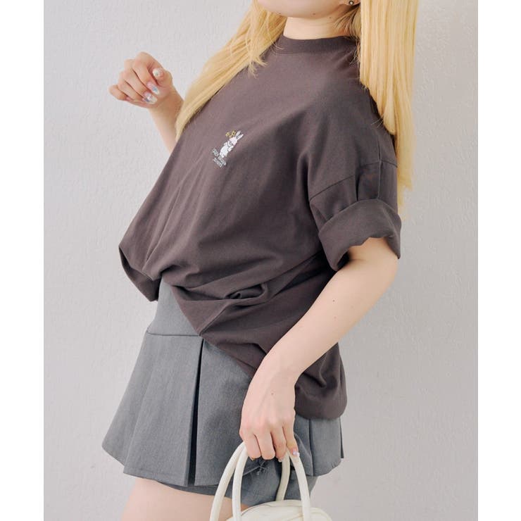 わちゃわちゃウサギ ビッグTシャツ | NICE CLAUP / OLIVE des OLIVE　OUTLET | 詳細画像12 