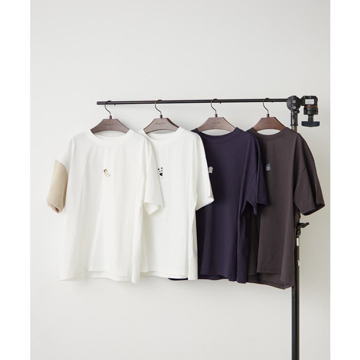 アニマルひょっこりTシャツ | NICE CLAUP / OLIVE des OLIVE　OUTLET | 詳細画像2 