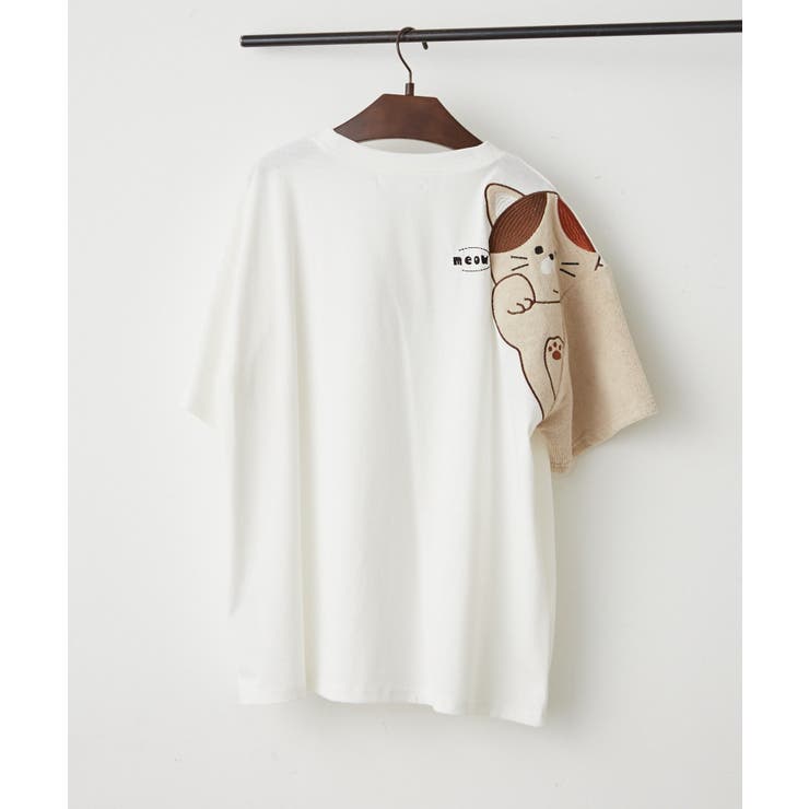 柄1 | アニマルひょっこりTシャツ | NICE CLAUP / OLIVE des OLIVE　OUTLET