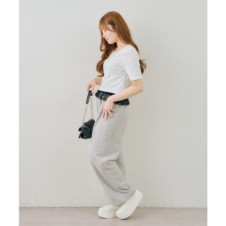 【セットアイテム】半袖カーディガン＆裾レースキャミ | NICE CLAUP / OLIVE des OLIVE　OUTLET | 詳細画像21 