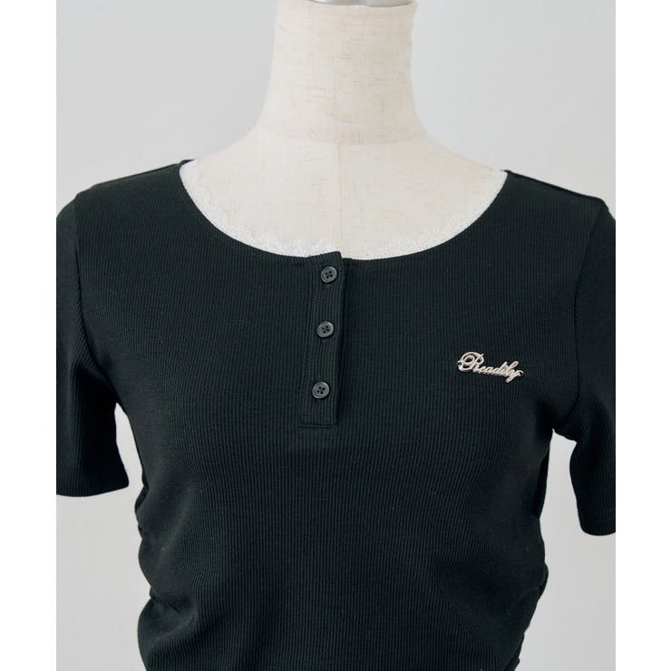 テレコ裾レースヘンリーTシャツ | NICE CLAUP / OLIVE des OLIVE　OUTLET | 詳細画像8 