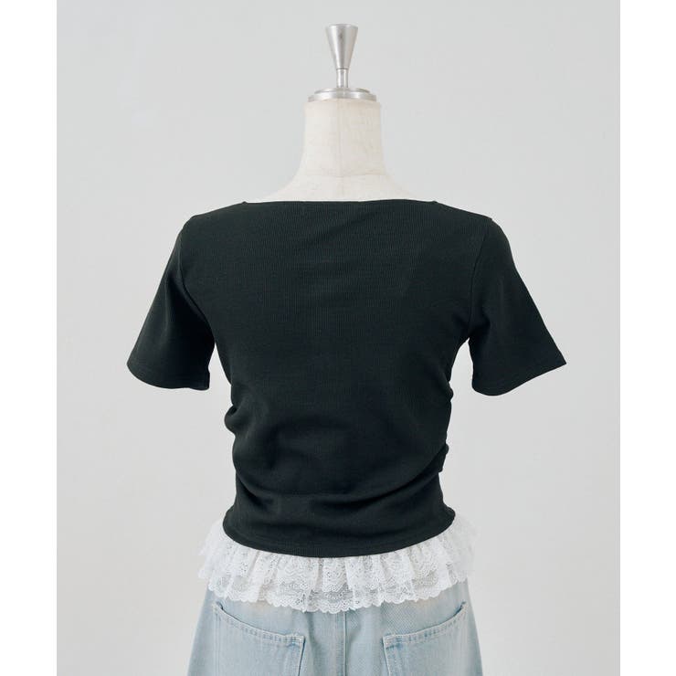 テレコ裾レースヘンリーTシャツ | NICE CLAUP / OLIVE des OLIVE　OUTLET | 詳細画像15 