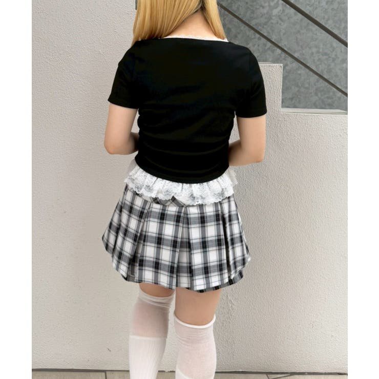 テレコ裾レースヘンリーTシャツ | NICE CLAUP / OLIVE des OLIVE　OUTLET | 詳細画像21 