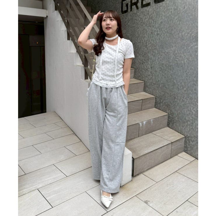 ドット裾レースプルオーバー | NICE CLAUP / OLIVE des OLIVE　OUTLET | 詳細画像5 
