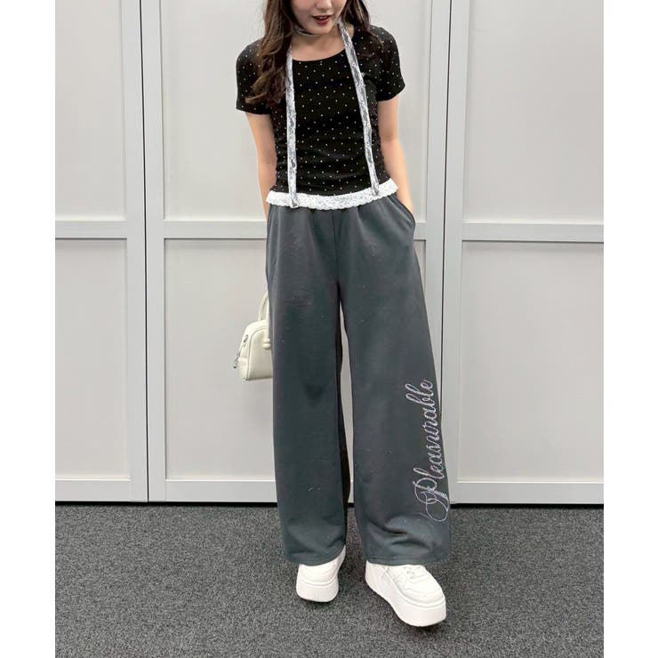 ドット裾レースプルオーバー | NICE CLAUP / OLIVE des OLIVE　OUTLET | 詳細画像12 