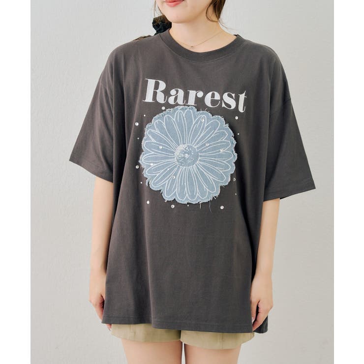 お花×ラインストーンBIGTシャツ | NICE CLAUP / OLIVE des OLIVE　OUTLET | 詳細画像6 