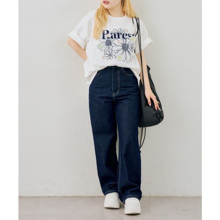 お花×ラインストーンBIGTシャツ | NICE CLAUP / OLIVE des OLIVE　OUTLET | 詳細画像28 