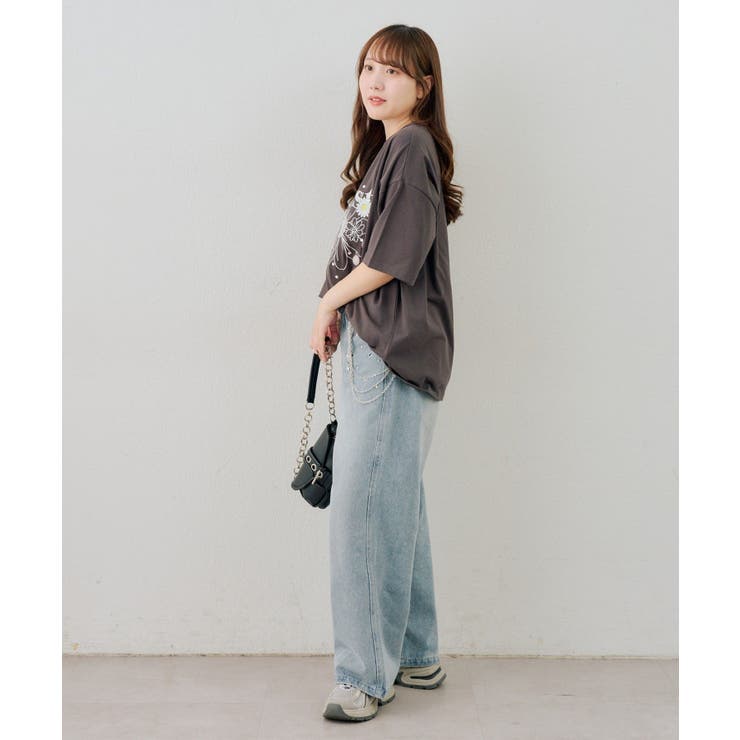 お花×ラインストーンBIGTシャツ | NICE CLAUP / OLIVE des OLIVE　OUTLET | 詳細画像35 