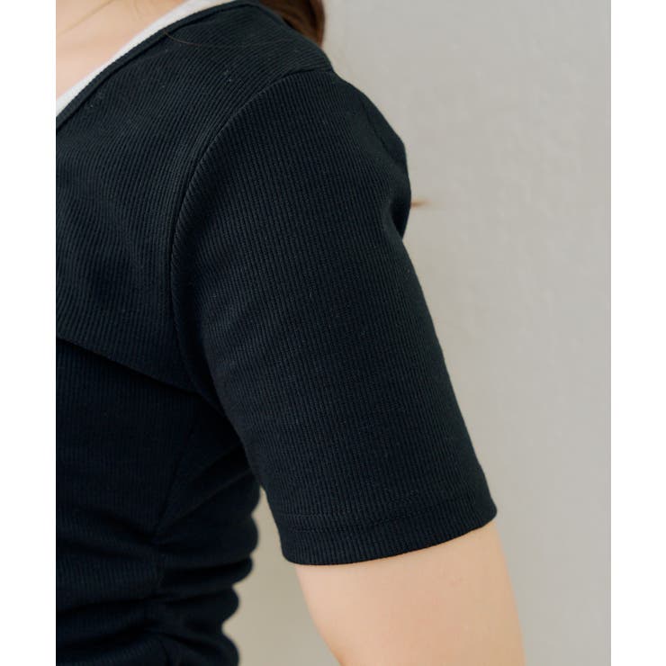 レースアップレイヤード風プルオーバー | NICE CLAUP / OLIVE des OLIVE　OUTLET | 詳細画像12 
