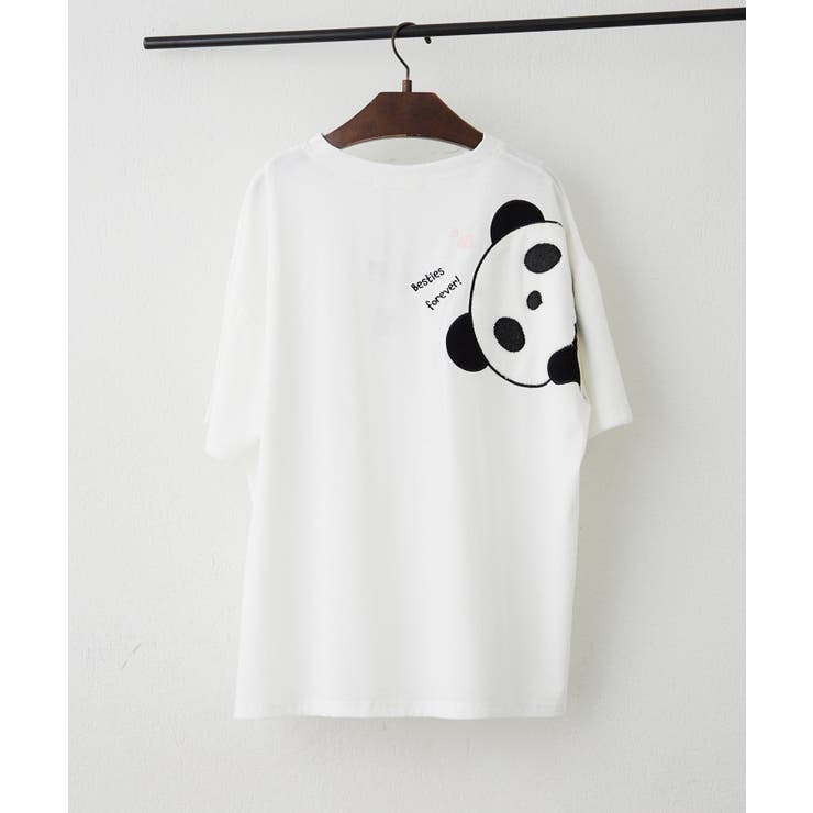 柄1 | 【人気シリーズ】アニマルショルダーTシャツ | NICE CLAUP / OLIVE des OLIVE　OUTLET