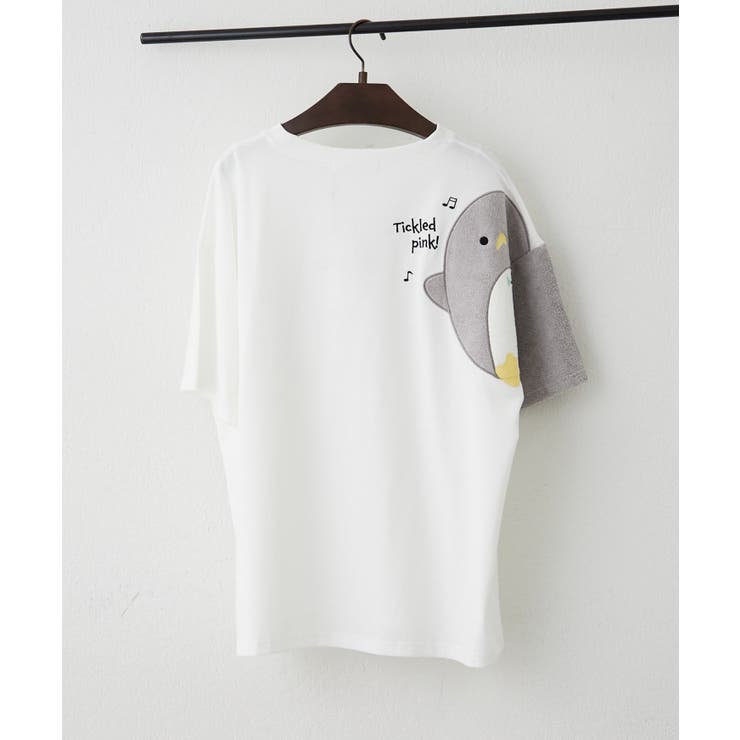 柄2 | 【人気シリーズ】アニマルショルダーTシャツ | NICE CLAUP / OLIVE des OLIVE　OUTLET