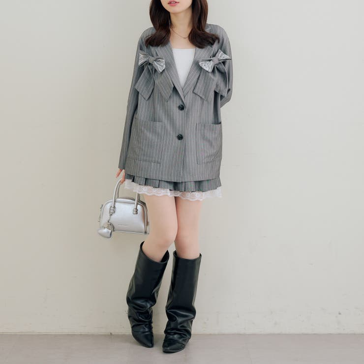 【セットアップ対応】レースリボンテーラージャケット | RMAF　NICE CLAUP / OLIVE des OLIVE | 詳細画像7 