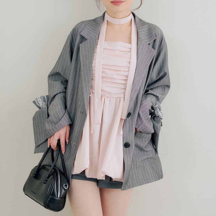 【セットアップ対応】レースリボンテーラージャケット | RMAF　NICE CLAUP / OLIVE des OLIVE | 詳細画像10 