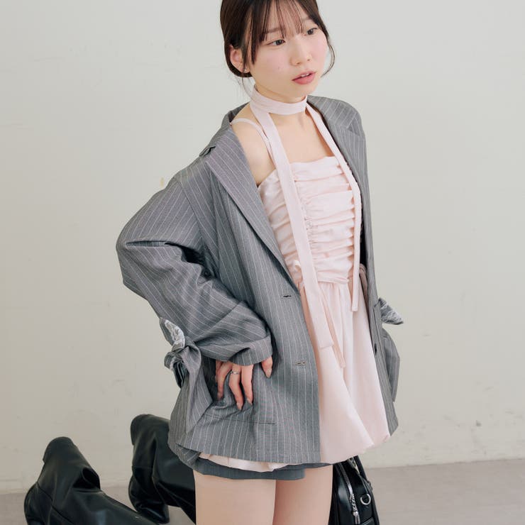 【セットアップ対応】レースリボンテーラージャケット | RMAF　NICE CLAUP / OLIVE des OLIVE | 詳細画像13 