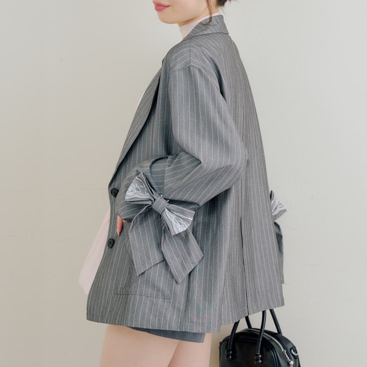 【セットアップ対応】レースリボンテーラージャケット | RMAF　NICE CLAUP / OLIVE des OLIVE | 詳細画像15 