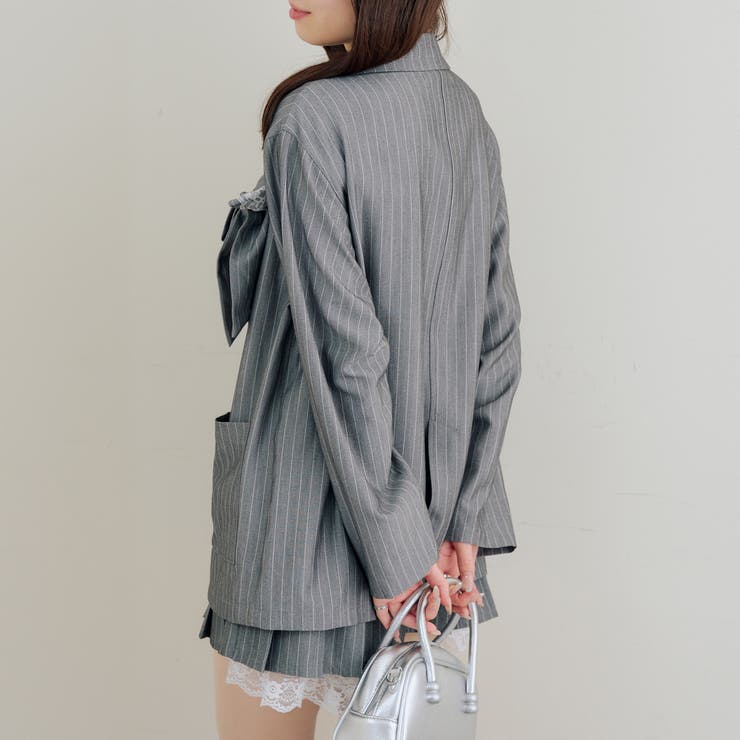 【セットアップ対応】レースリボンテーラージャケット | RMAF　NICE CLAUP / OLIVE des OLIVE | 詳細画像5 