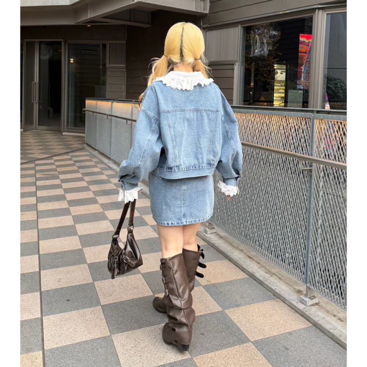 【セットアップ対応】BIG衿Gジャン | NICE CLAUP / OLIVE des OLIVE　OUTLET | 詳細画像7 