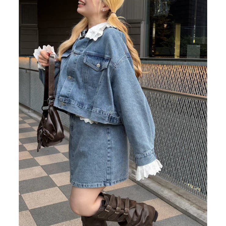 【セットアップ対応】BIG衿Gジャン | NICE CLAUP / OLIVE des OLIVE　OUTLET | 詳細画像2 