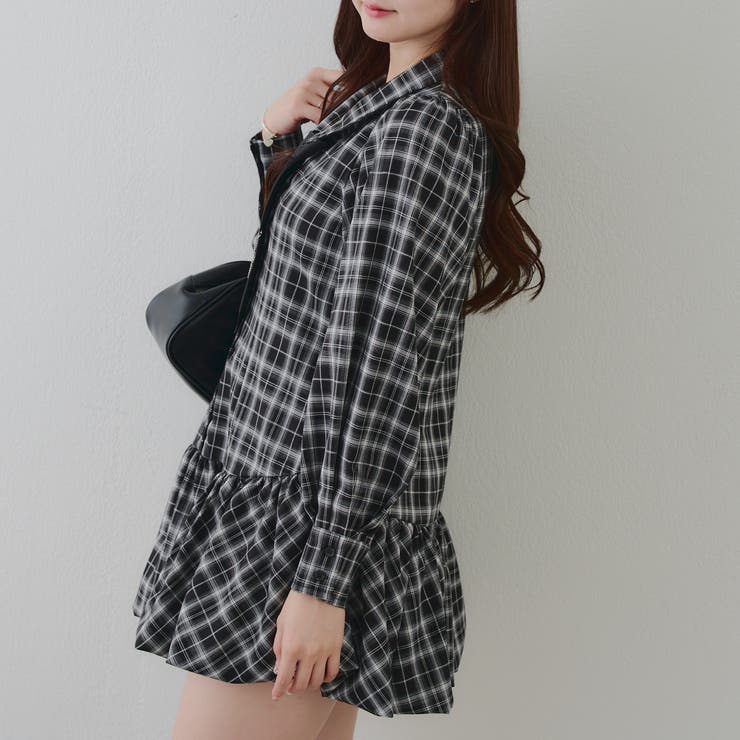 ネクタイ付裾バルーンミニワンピース | RMAF　NICE CLAUP / OLIVE des OLIVE | 詳細画像4 