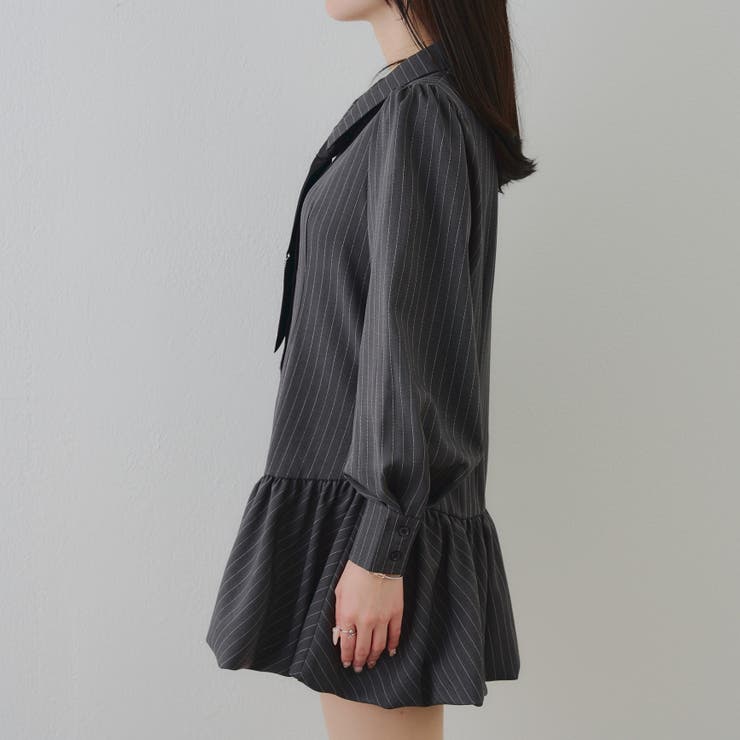 ネクタイ付裾バルーンミニワンピース | RMAF　NICE CLAUP / OLIVE des OLIVE | 詳細画像19 