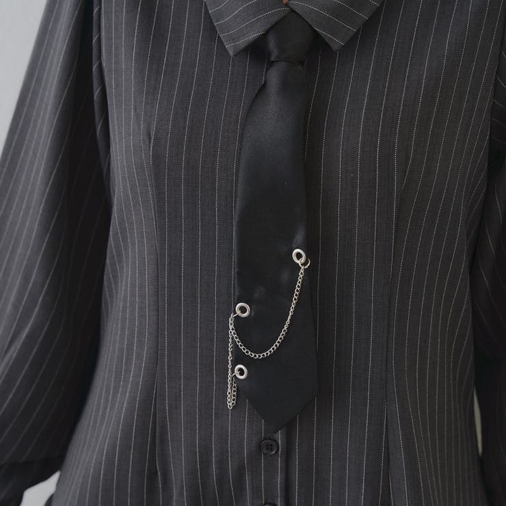 ネクタイ付裾バルーンミニワンピース | RMAF　NICE CLAUP / OLIVE des OLIVE | 詳細画像22 