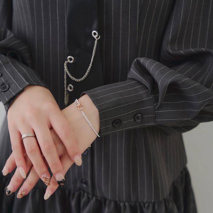 ネクタイ付裾バルーンミニワンピース | RMAF　NICE CLAUP / OLIVE des OLIVE | 詳細画像23 