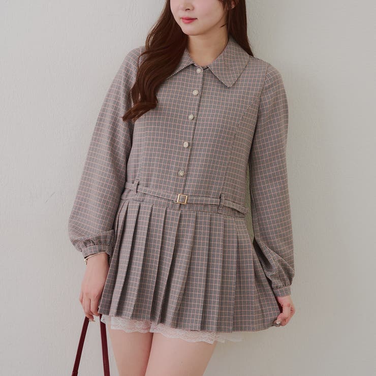 ベルト付シャツミニワンピース | RMAF　NICE CLAUP / OLIVE des OLIVE | 詳細画像8 