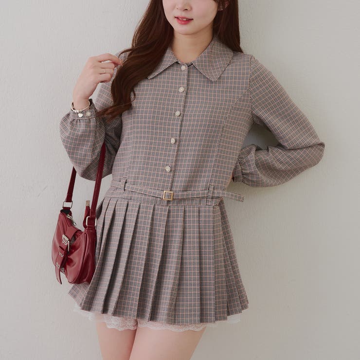 ベルト付シャツミニワンピース | RMAF　NICE CLAUP / OLIVE des OLIVE | 詳細画像9 