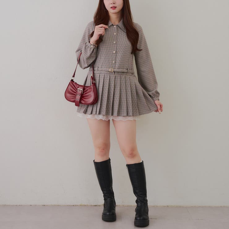 ベルト付シャツミニワンピース | RMAF　NICE CLAUP / OLIVE des OLIVE | 詳細画像12 