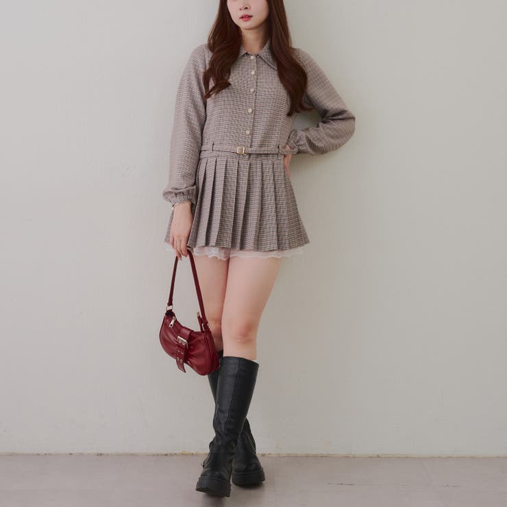 ベルト付シャツミニワンピース | RMAF　NICE CLAUP / OLIVE des OLIVE | 詳細画像13 