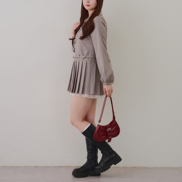 ベルト付シャツミニワンピース | RMAF　NICE CLAUP / OLIVE des OLIVE | 詳細画像14 