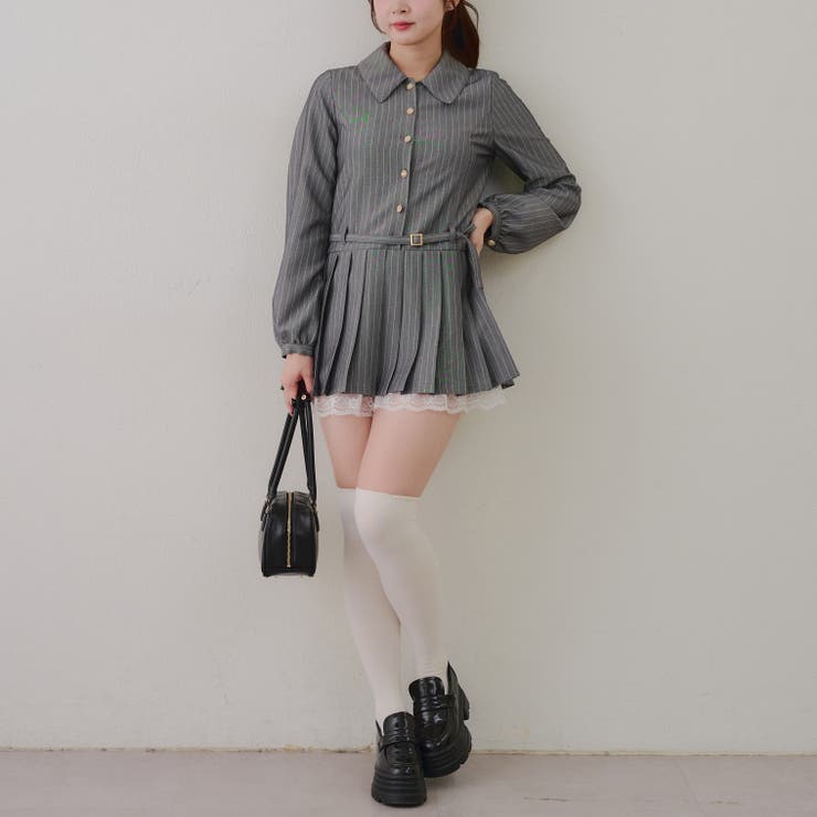 ベルト付シャツミニワンピース | RMAF　NICE CLAUP / OLIVE des OLIVE | 詳細画像5 